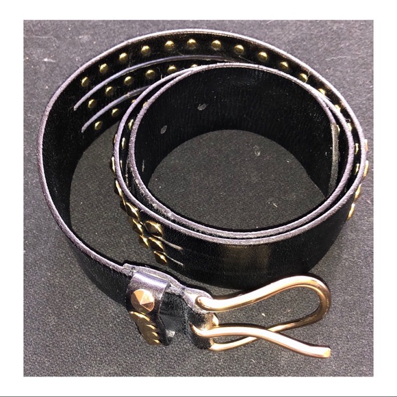 Linea Pelle Studded Leather Belt - Picture 2 of 7